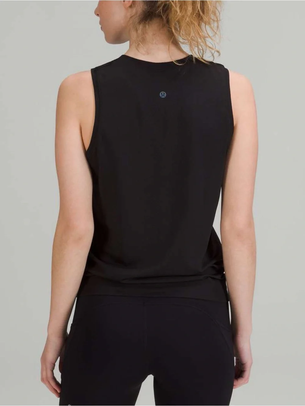 Lululemon Swiftly Relaxed Muscle Tank Top Sz 8 In Black / Black